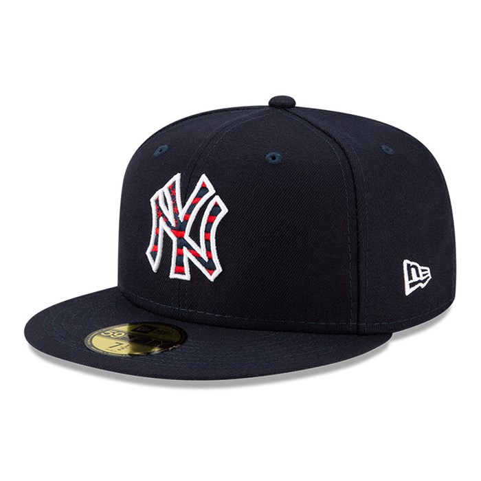 New York Yankees MLB 4th July 59FIFTY Lippis Laivastonsininen - New Era Lippikset Halpa hinta FI-158629